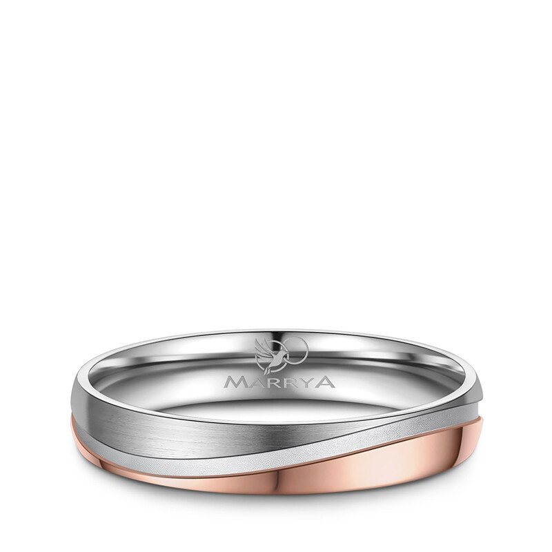 Trauringe Partnerringe Edelstahl Rosé Marrya ES-42