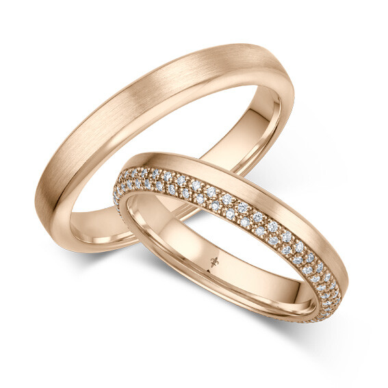 Giloy Trauringe TR-0-00085 & TR-1-00085 Natalie Roségold