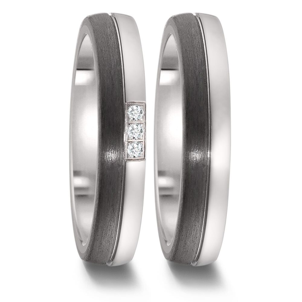 Titanfactory Trauringe Titan & Carbon - 57506