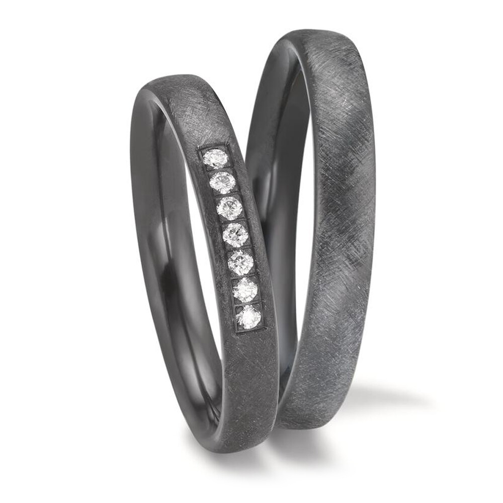 Eheringe aus Zirkonium Memoire Brillant Titanfactory 52669