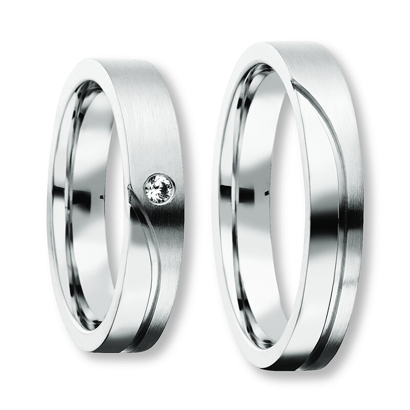 Freundschaftsringe Silber 925 Zirkonia Bedra 90054
