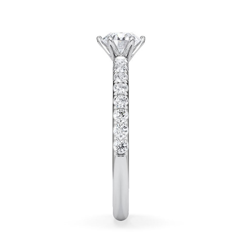 Verlobungsring Hollywood Platin 950 Brillant 0,770 ct Pavé – Rubin RU-1888