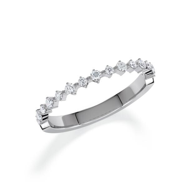 Memoire/Vorsteckring Platin 600/- zus. 0,220 ct, tw, si - RU-1807-11