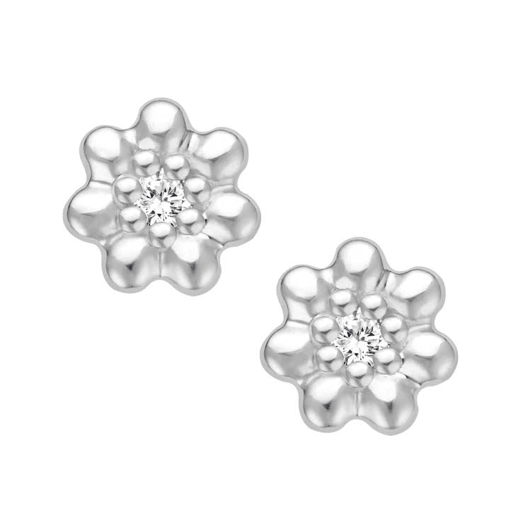 Ohrstecker Pallina Weißgold 585 Brillant bella luce EH005055