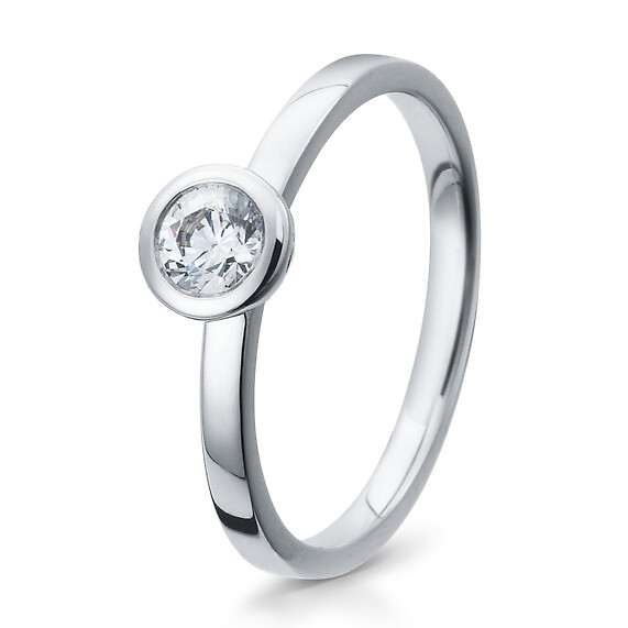 Antragsring Silber mit Zirkonia Breuning 41/05291