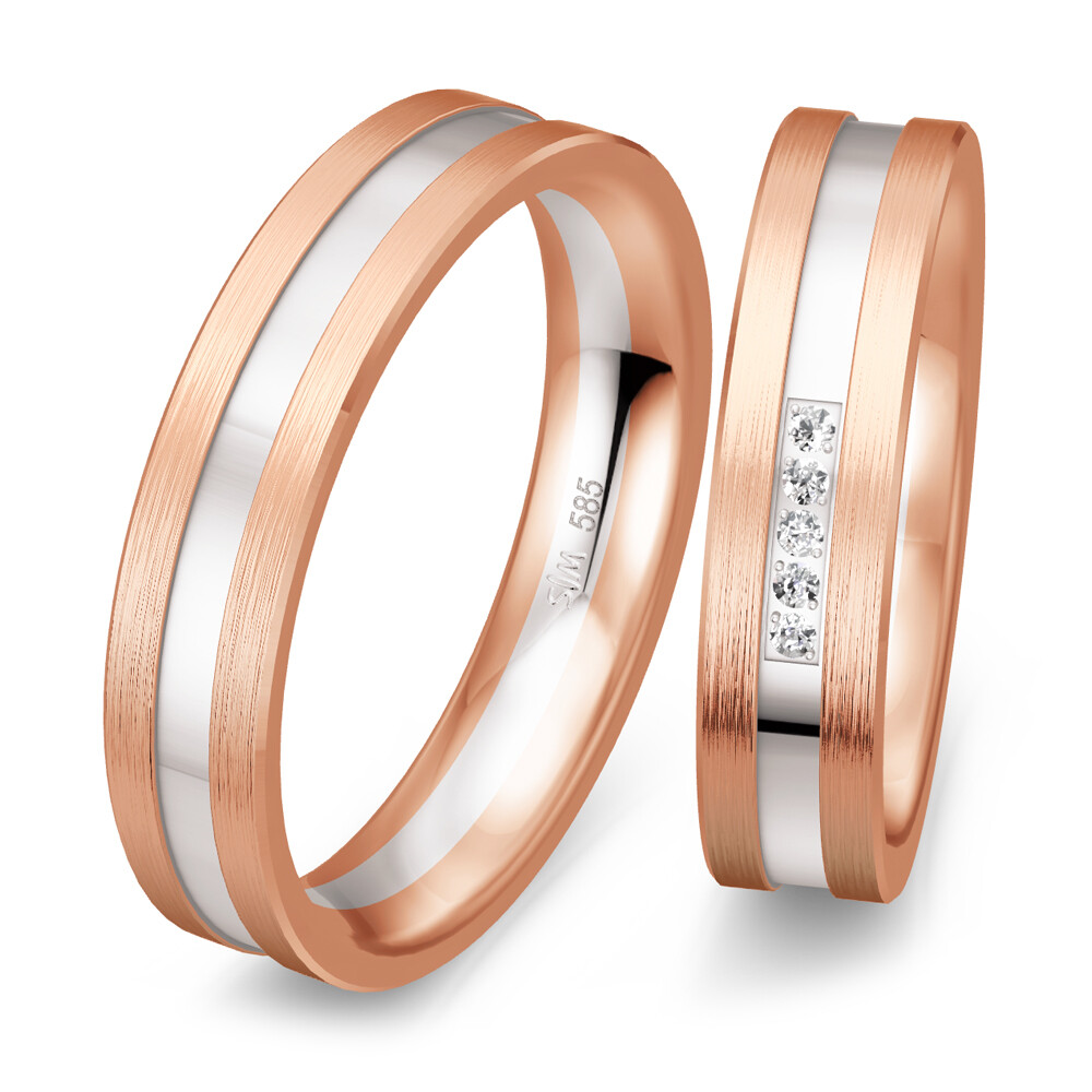 Bicolor Trauringe Saint Maurice 49/82032 & 49/82033