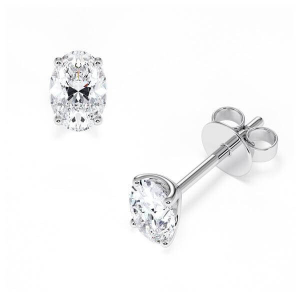 Ohrstecker Weißgold 585 Lab-Grown Diamant zus. 1,000 ct, Rubin RU-1778-25