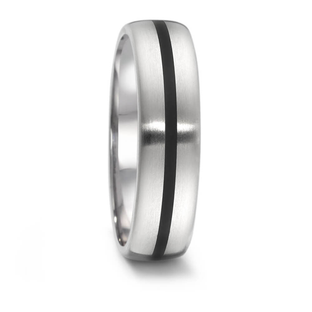 Partnerringe Edelstahl Keramik Tamor Satin TeNo 306411 & 306414