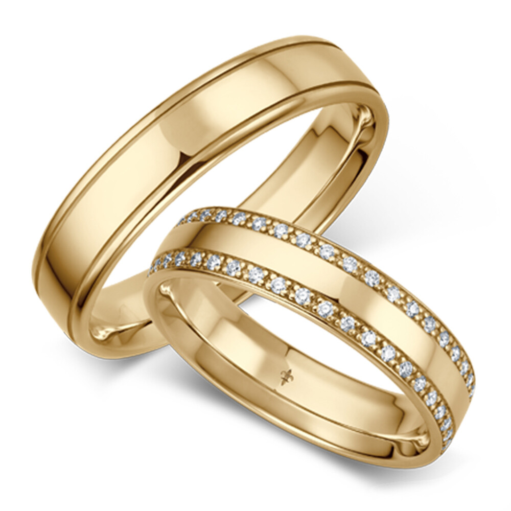 Trauringe Carla Gelbgold Brillant Giloy TR-0/TR-1-00081