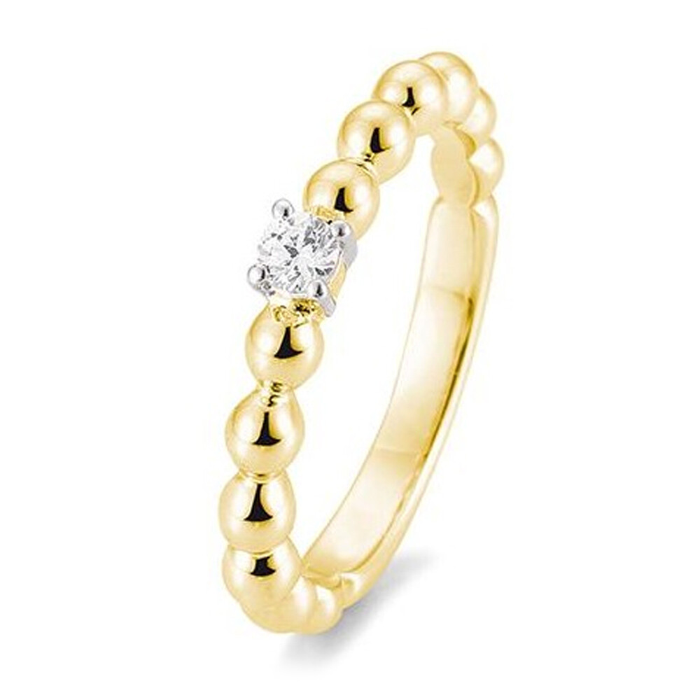 Breuning Kugelring Gelbgold Brillant 0.100 ct