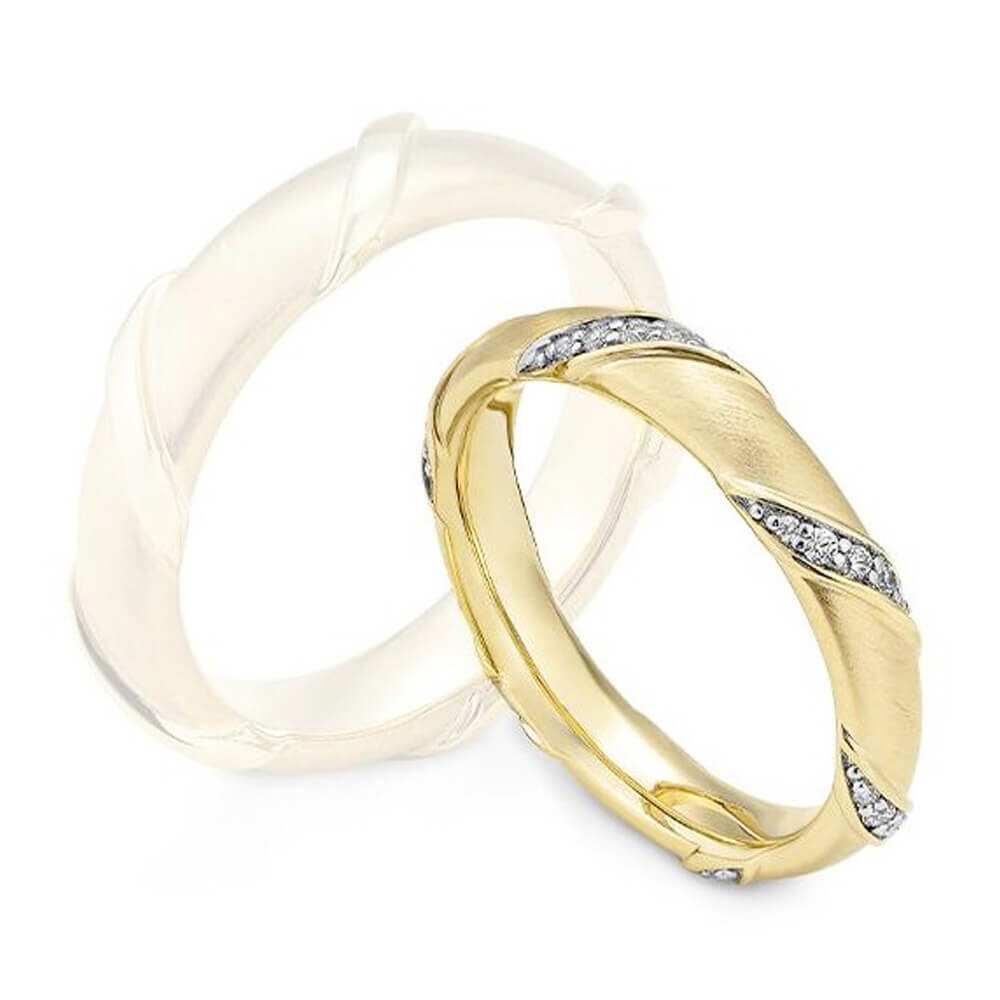 Ring Silber 925 vergoldet Brillant Lab Grown 41-98029