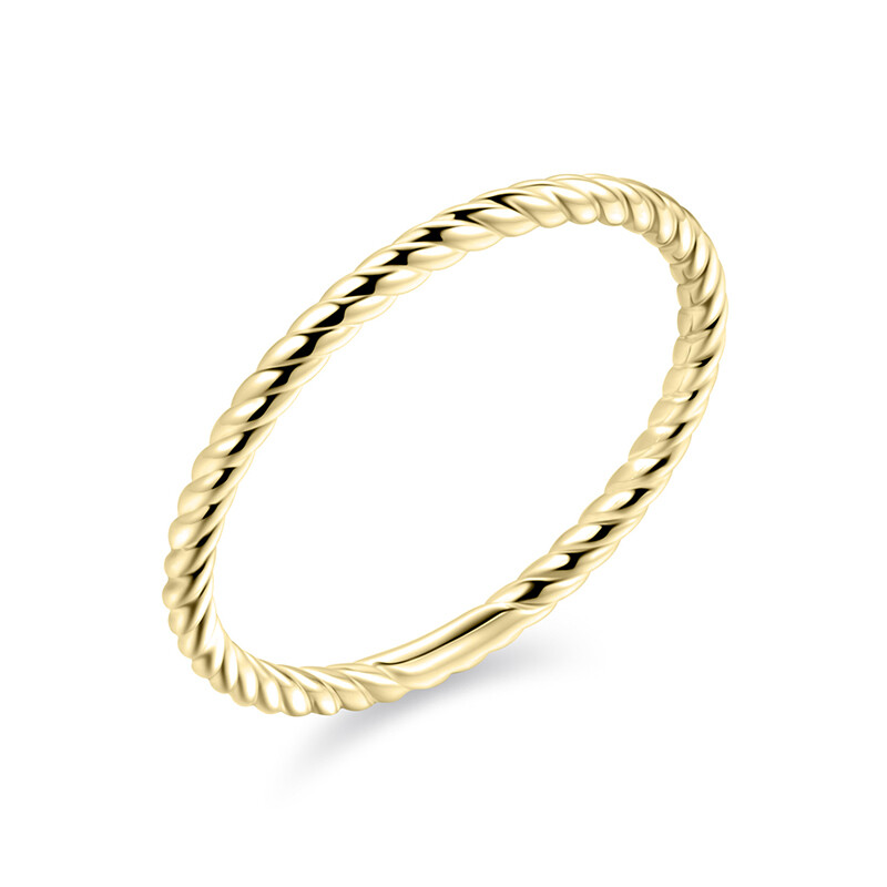 Gedrehter Ring 14k Gold Gisser Jewels VGR008