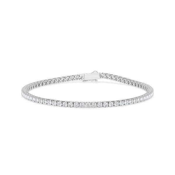 Tennis-Armband Platin 950 zus. 3,024ct. Diamant tw/si Rubin RU-1858