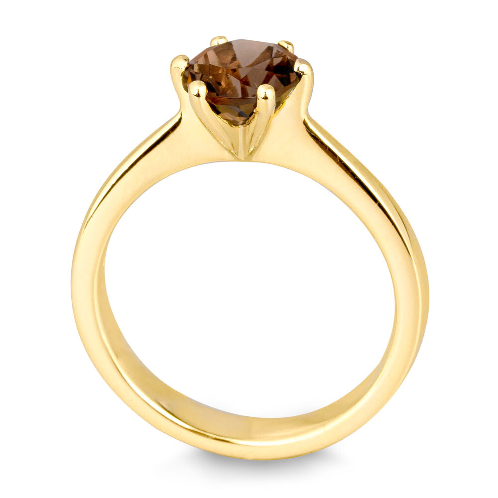Verlobungsring Gold mit Rauchquarz Breuning 42/859570
