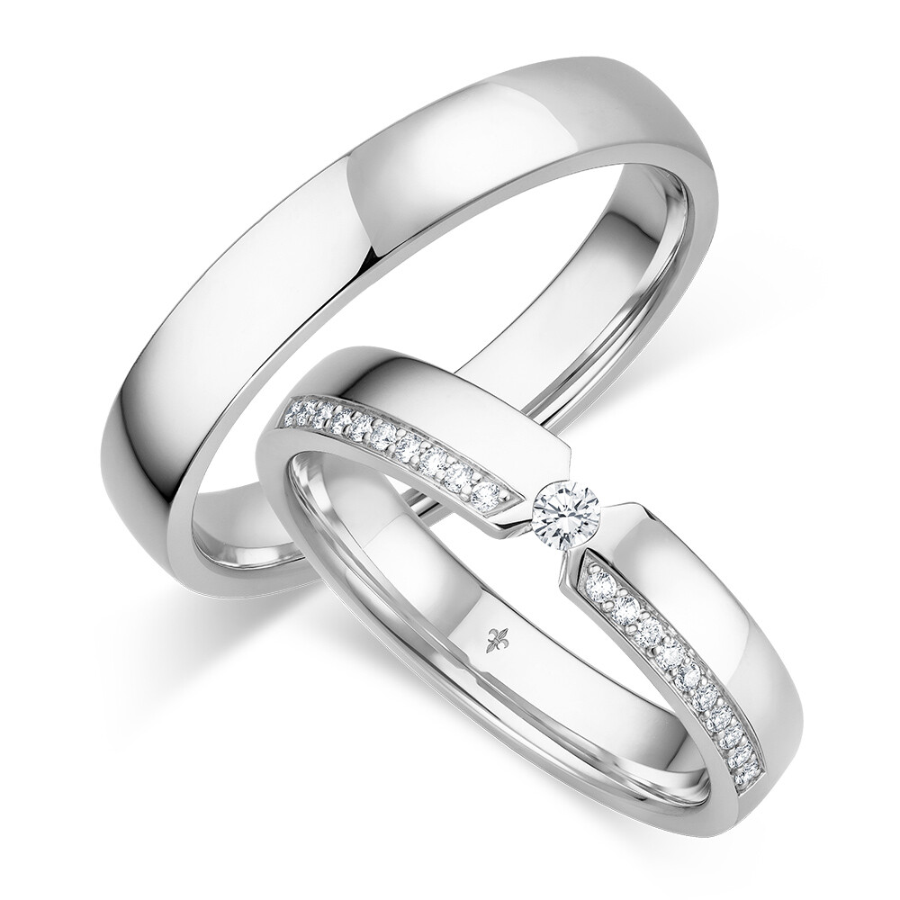 Trauringe Sofia Weißgold Giloy TR-0/TR-1-00095