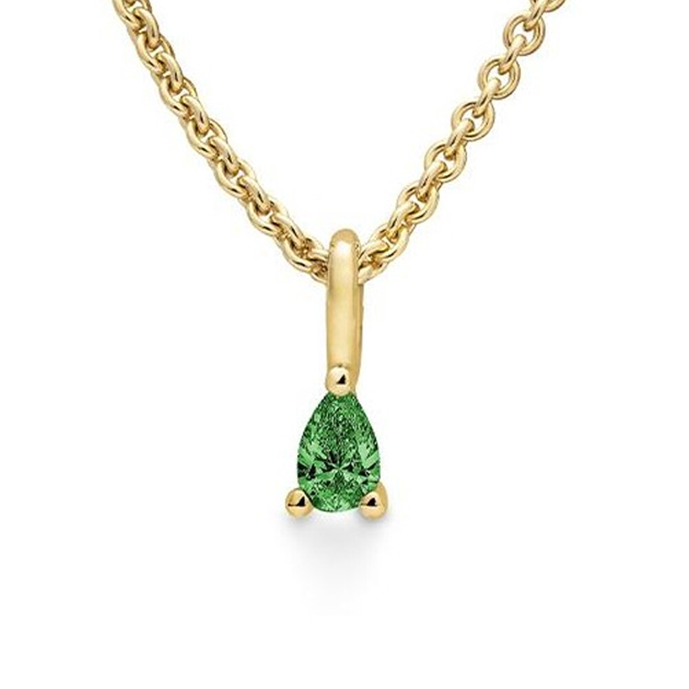 Anhänger Gelbgold Tsavorite Tropfen Breuning 32-03326