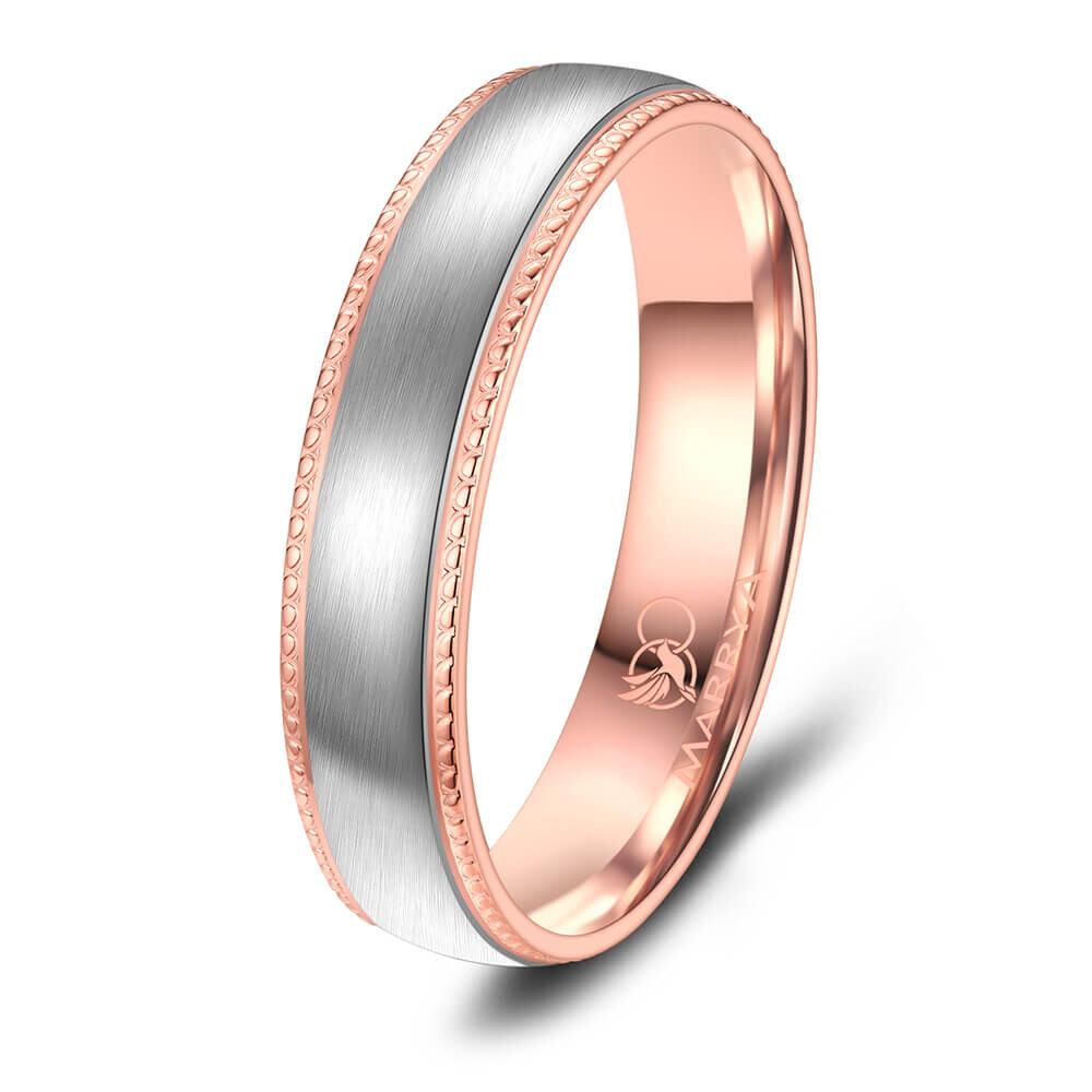 Herrenring Titan Rosé Perlfuge Marrya TI-42