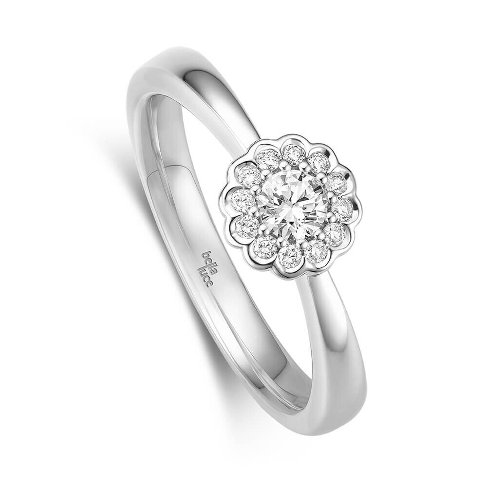 Diamantring Flori Weißgold bella luce EH004579