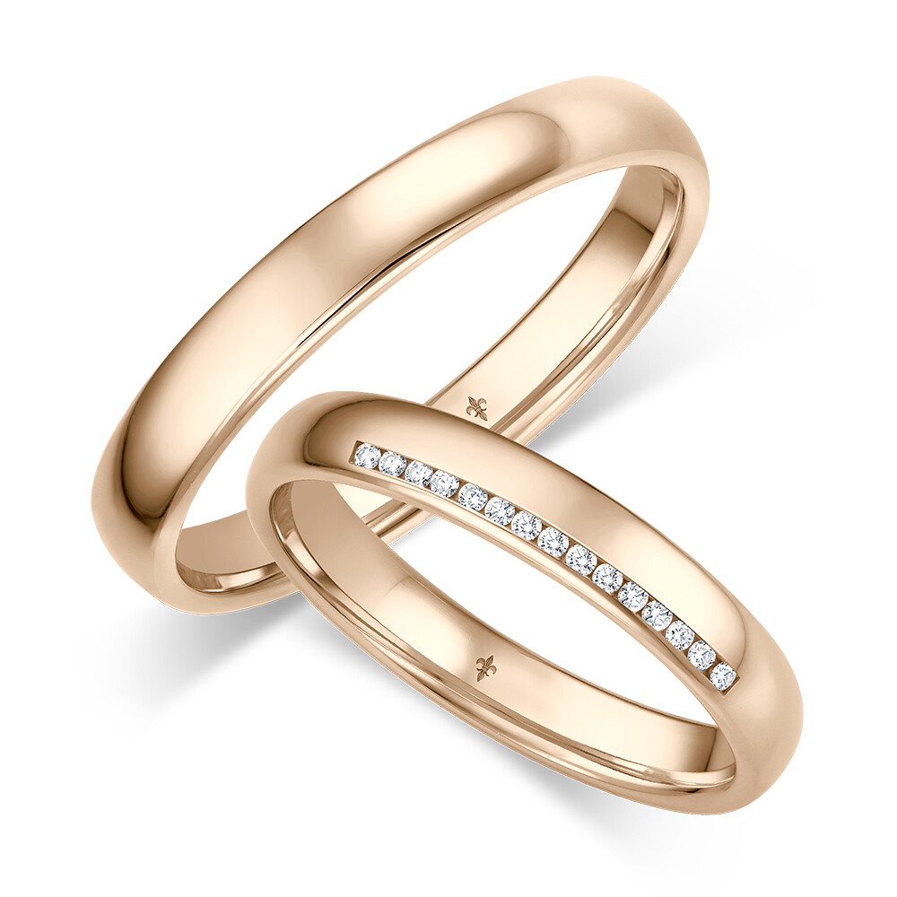 Trauringe Ella Roségold Giloy TR-0/TR-1-00090