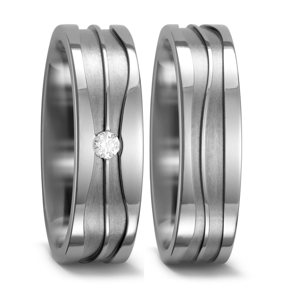 Trauringe Partnerringe Titan Brillant TitanFactory 52396