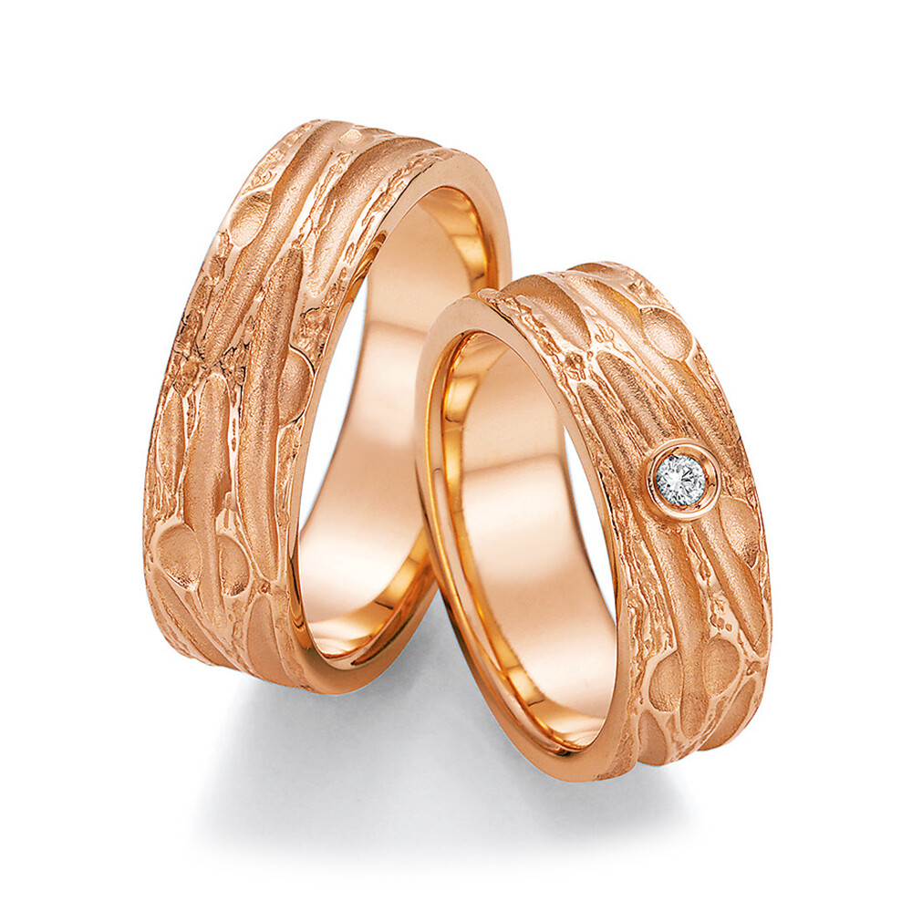 Ruesch Trauringe Roségold 66/52130 & 66/52140