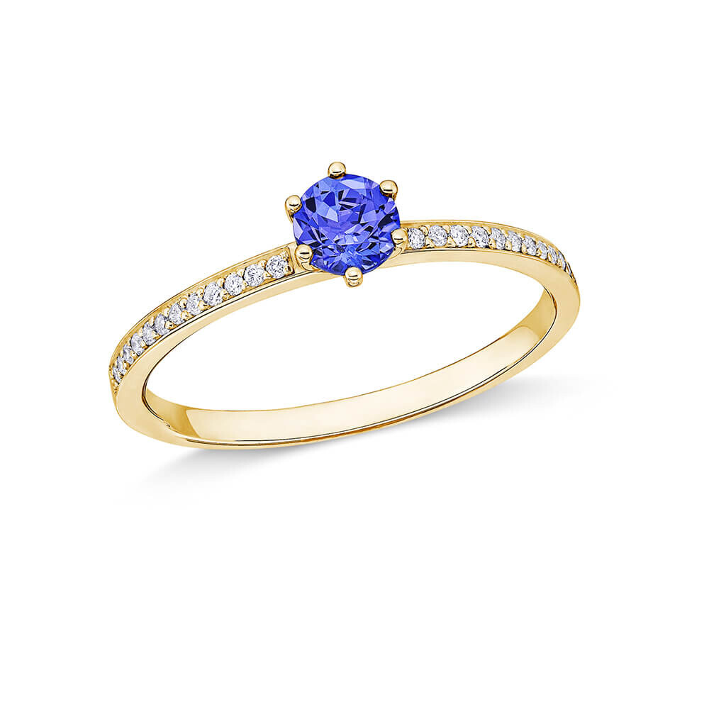 Ring Principessa Gelbgold Tansanit Brillant Giloy EH006243