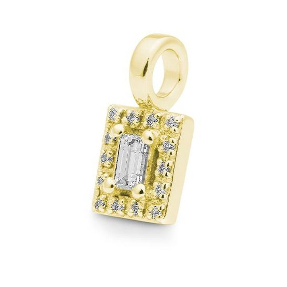 Anhänger Gelbgold Baguette Brillant Breuning 31-04746