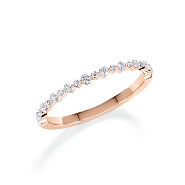 Memoire-Ring Rotgold 333 Brillant zus. 0,169 ct. Rubin RU-1801