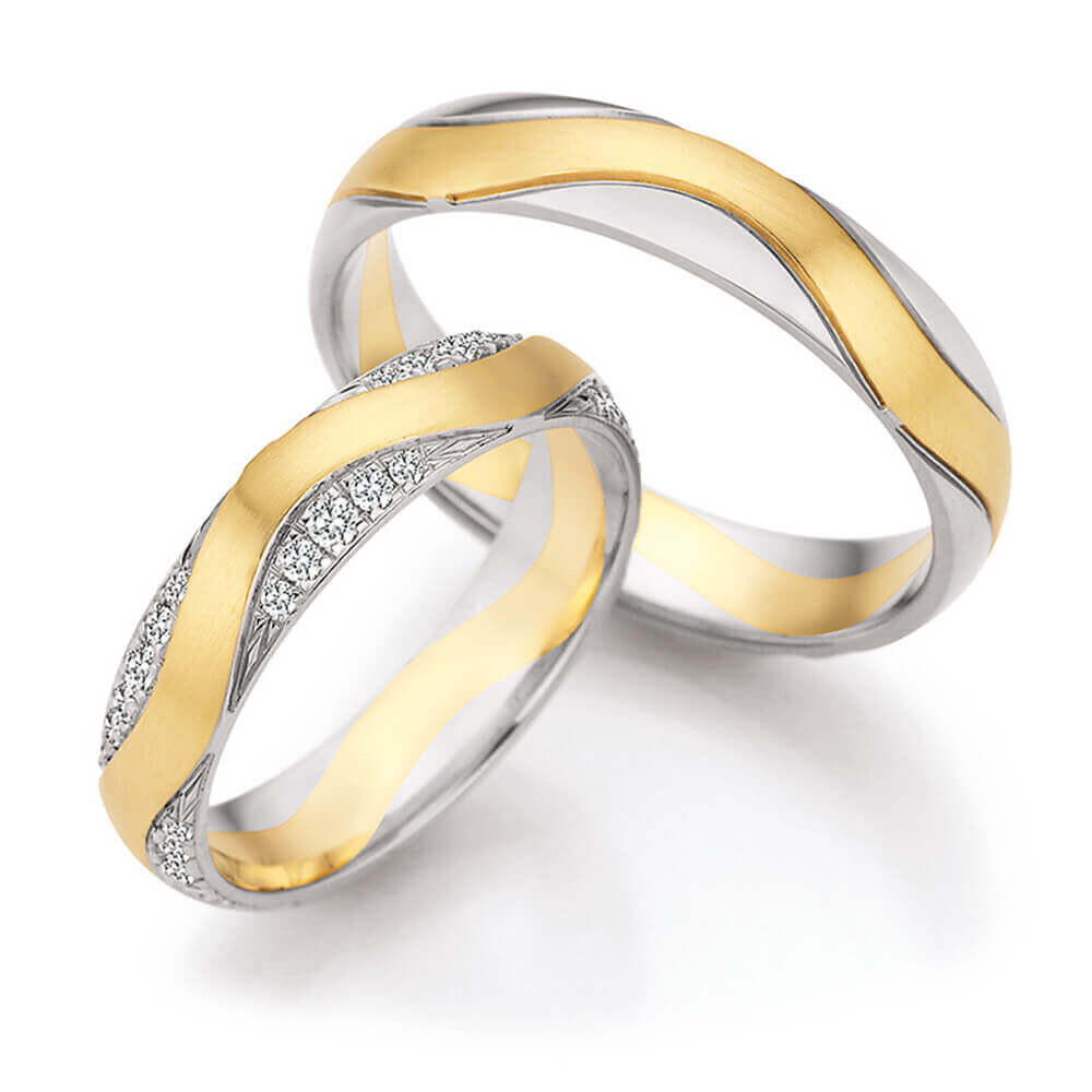 Trauringe Gold Mehrfarbig Collection Ruesch 66/74090