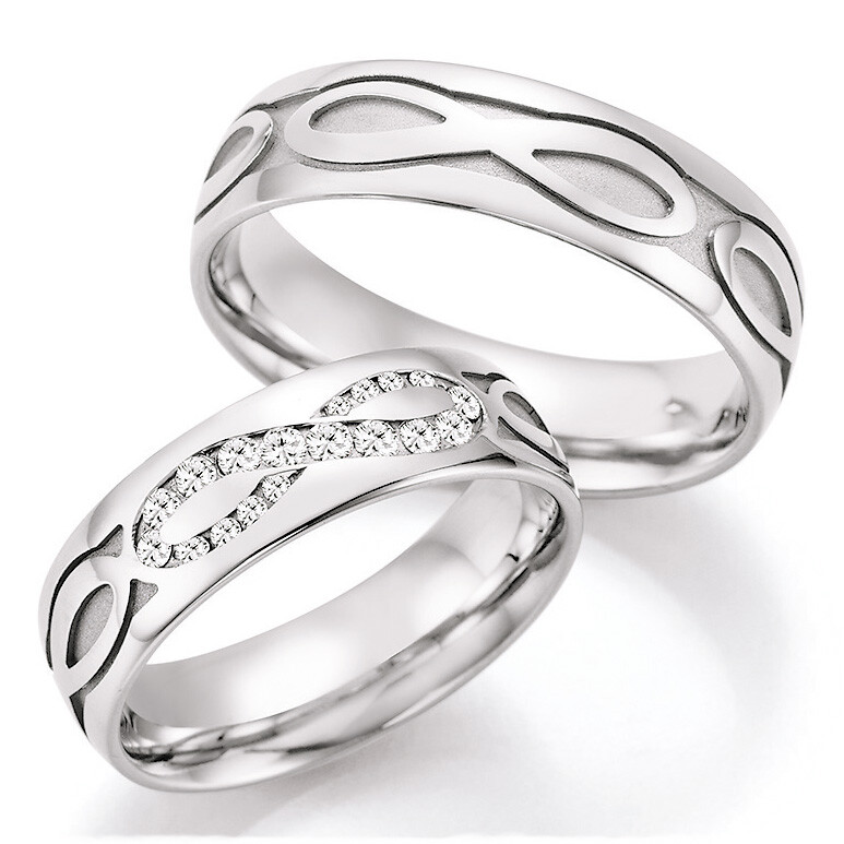 Collection Ruesch Trauringe Weißgold 66/38150 Hearts - Love - Infinity