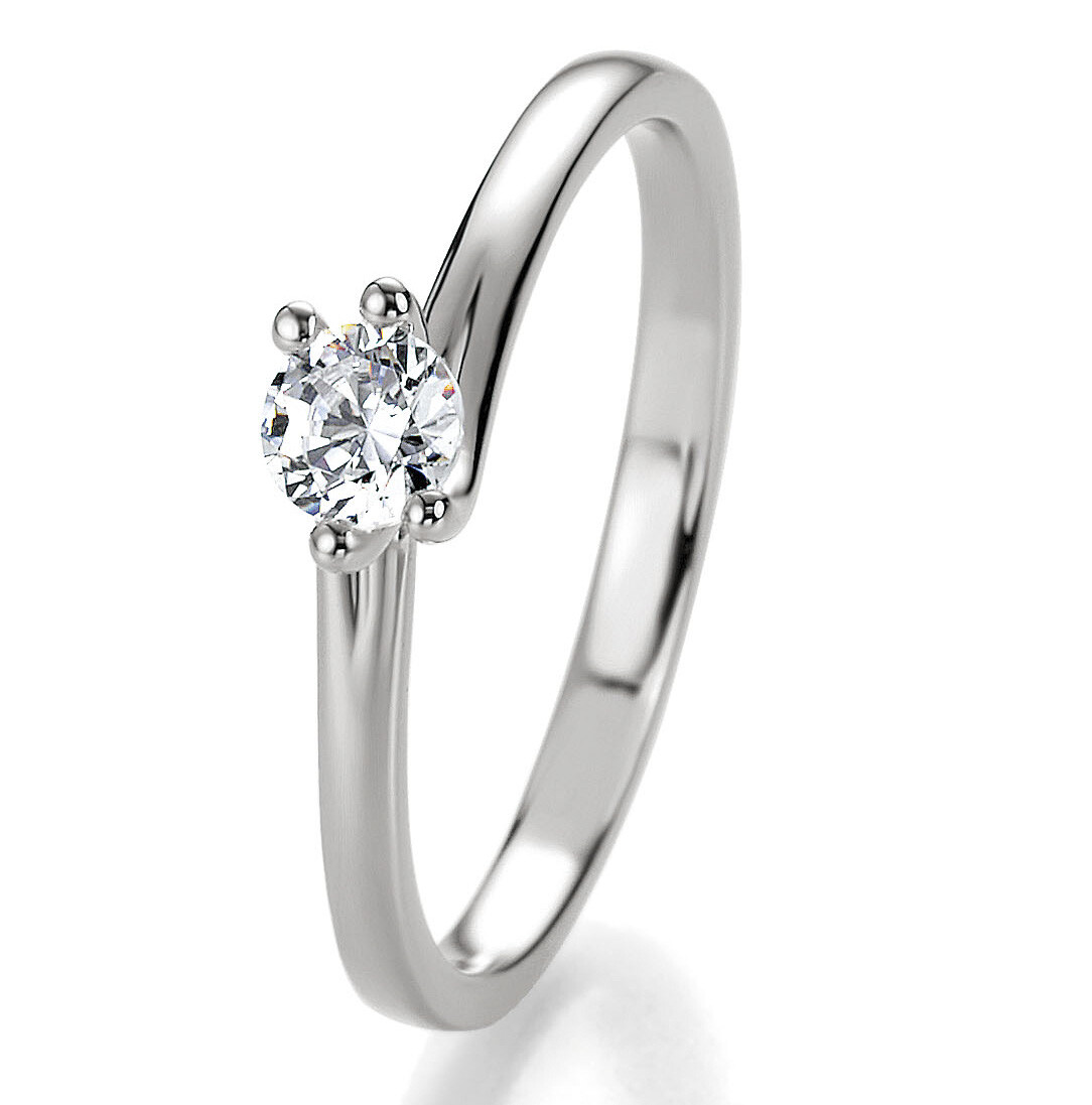 Breuning Bridal Antragsring Silber 925 Zirkonia 41/05309