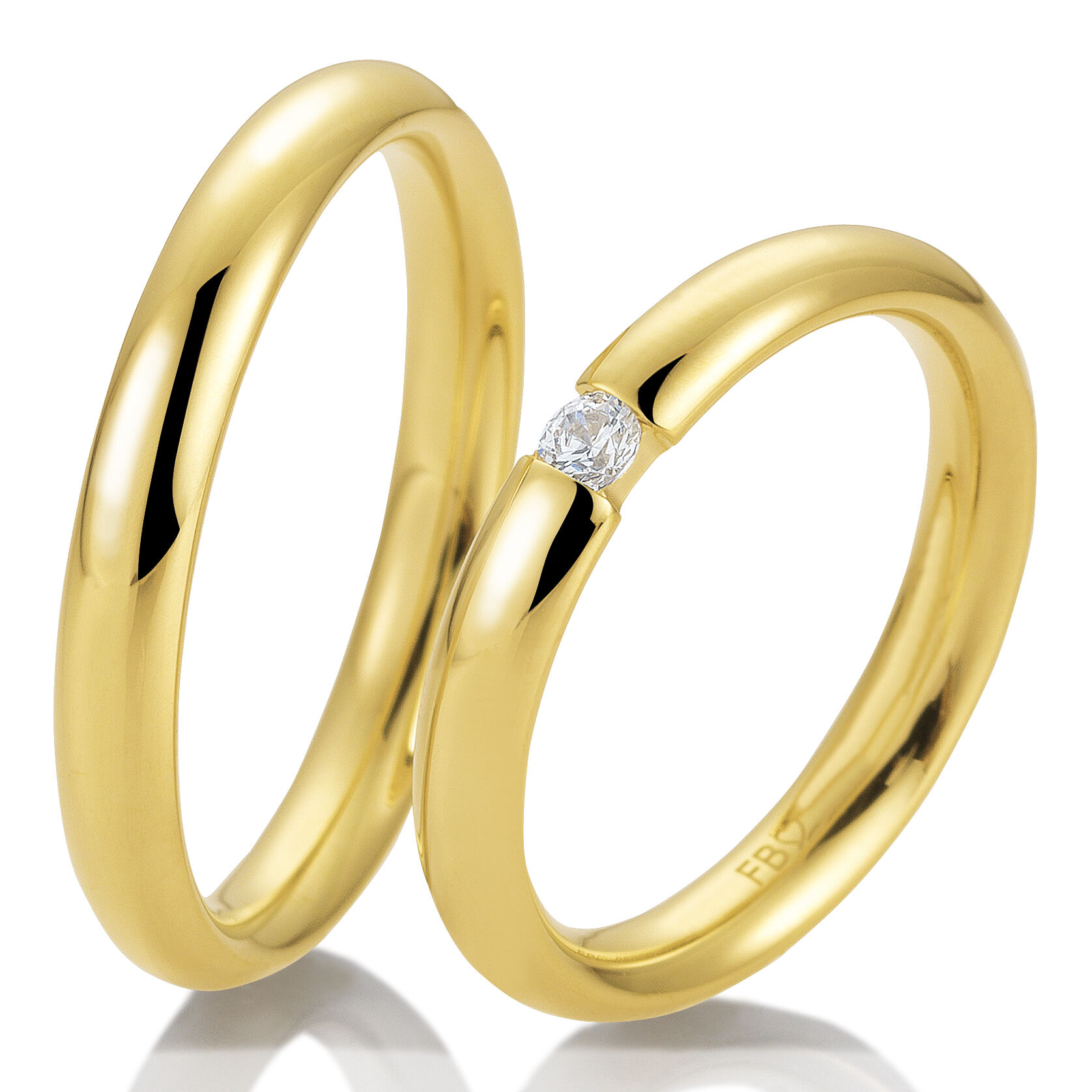 Trauringe Gelbgold Brillant Breuning 48/05739