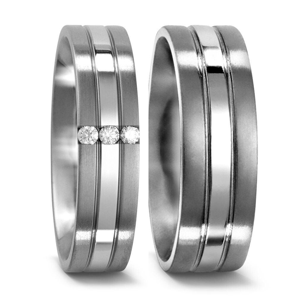 Trauringe Titan Brillant TitanFactory 50947 & 50928