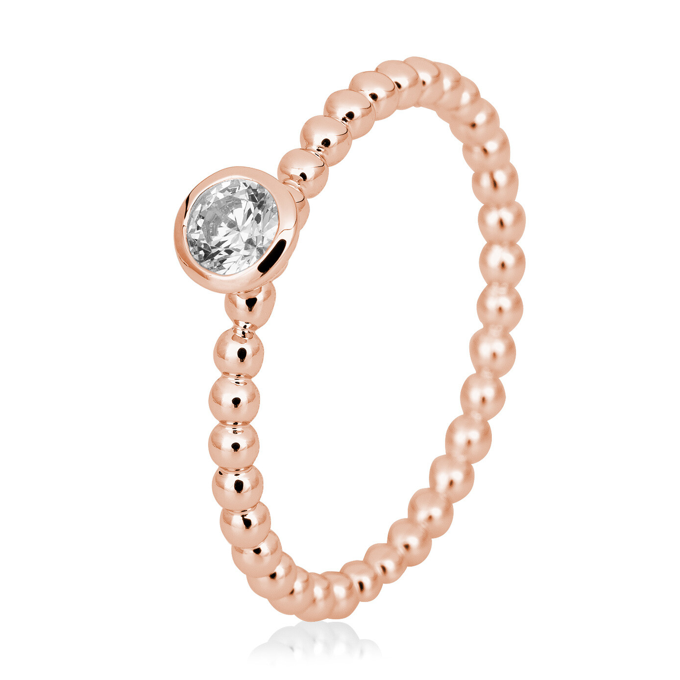 Breuning Kugelring 41/06064 Rotgold Brillant 0.150 ct.