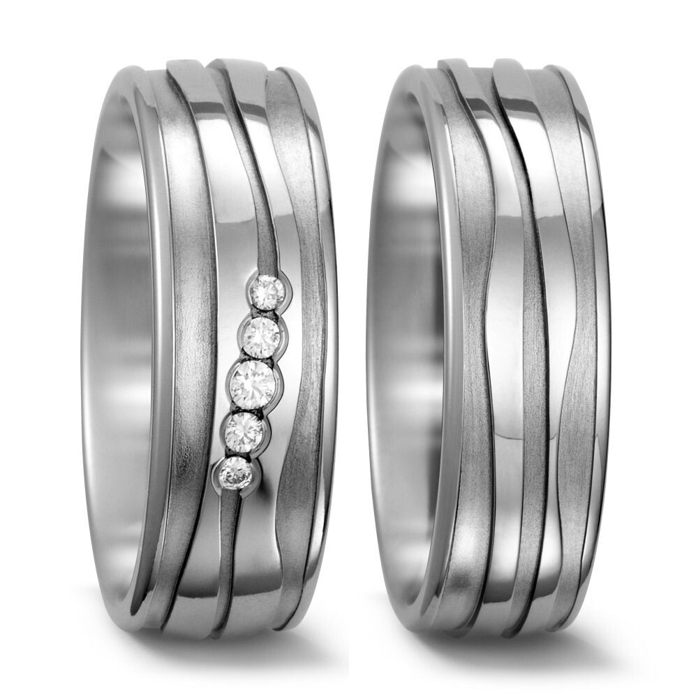 Trauringe Partnerringe Titan Brillant TitanFactory 52366