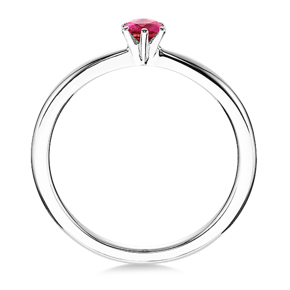 Verlobungsring Solitär Platin Rubin Dettinger 26932F