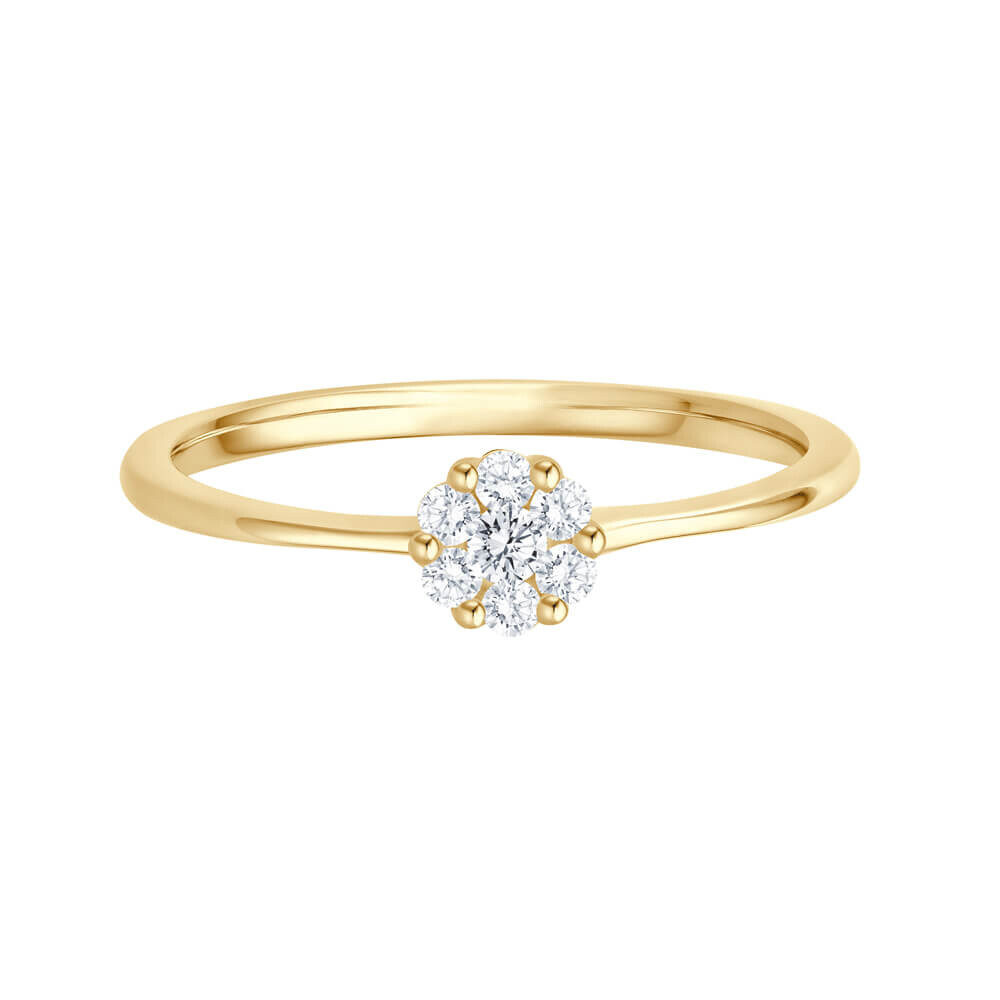 Diamantring Blossom Gelbgold Giloy EH005556