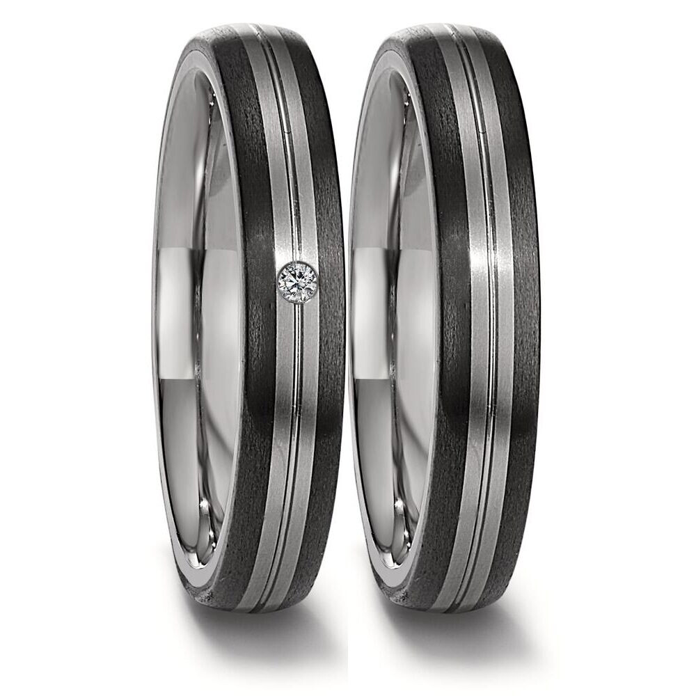 Trauringe Carbon Titan Brillant TitanFactory 52687