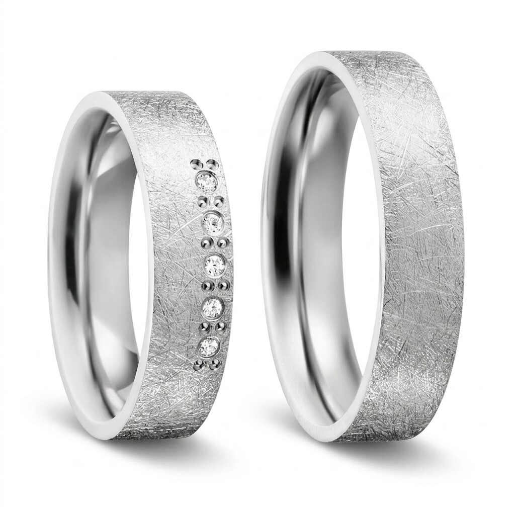 Freundschaftsringe Silber 925 Zirkonia Bedra 90060