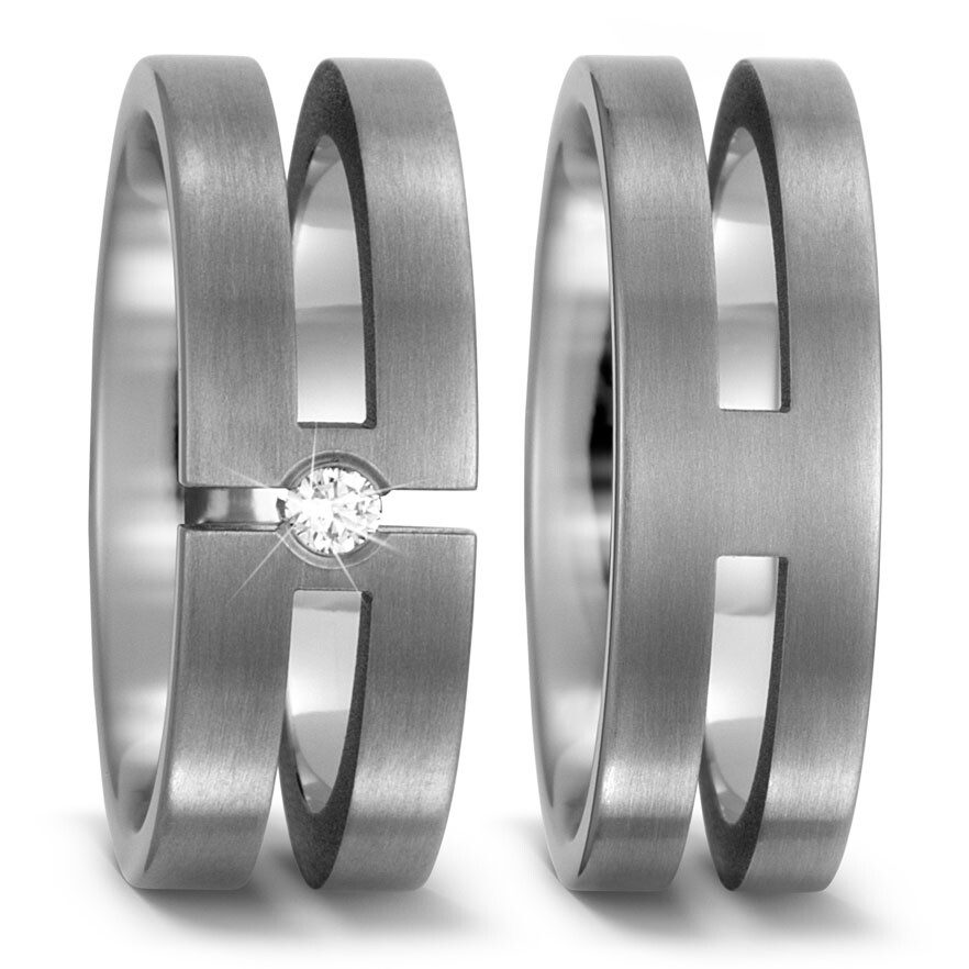 Trauringe Partnerringe Titan Brillant TitanFactory 52492