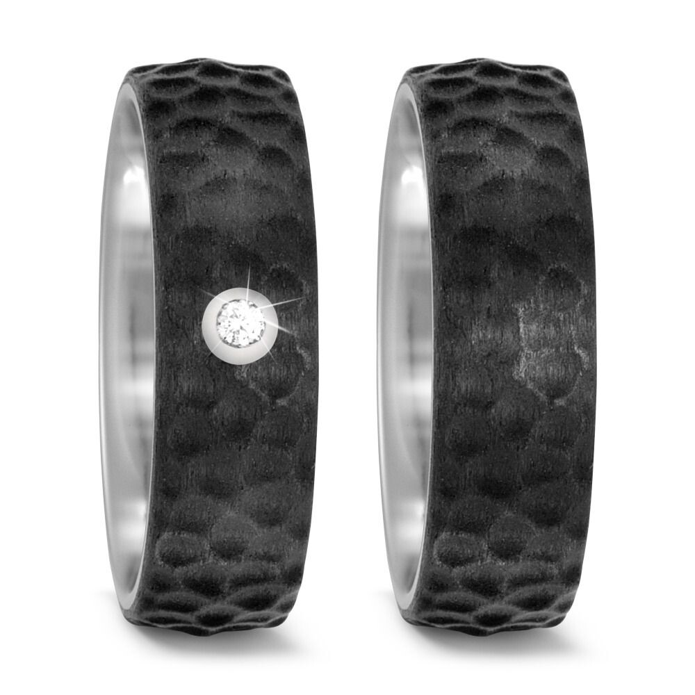 Trauringe Titan Carbon Brillant TitanFactory 52485