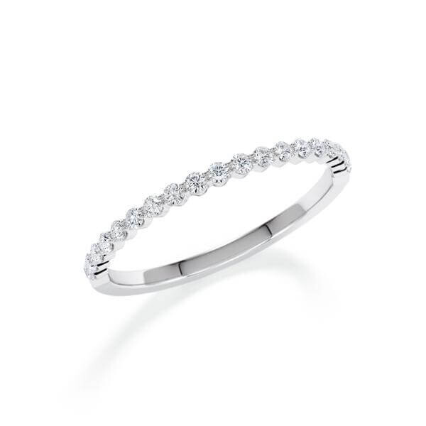 Memoire-Ring Palladium 950 Diamant zus. 0,170 ct. w, si Rubin RU-1798