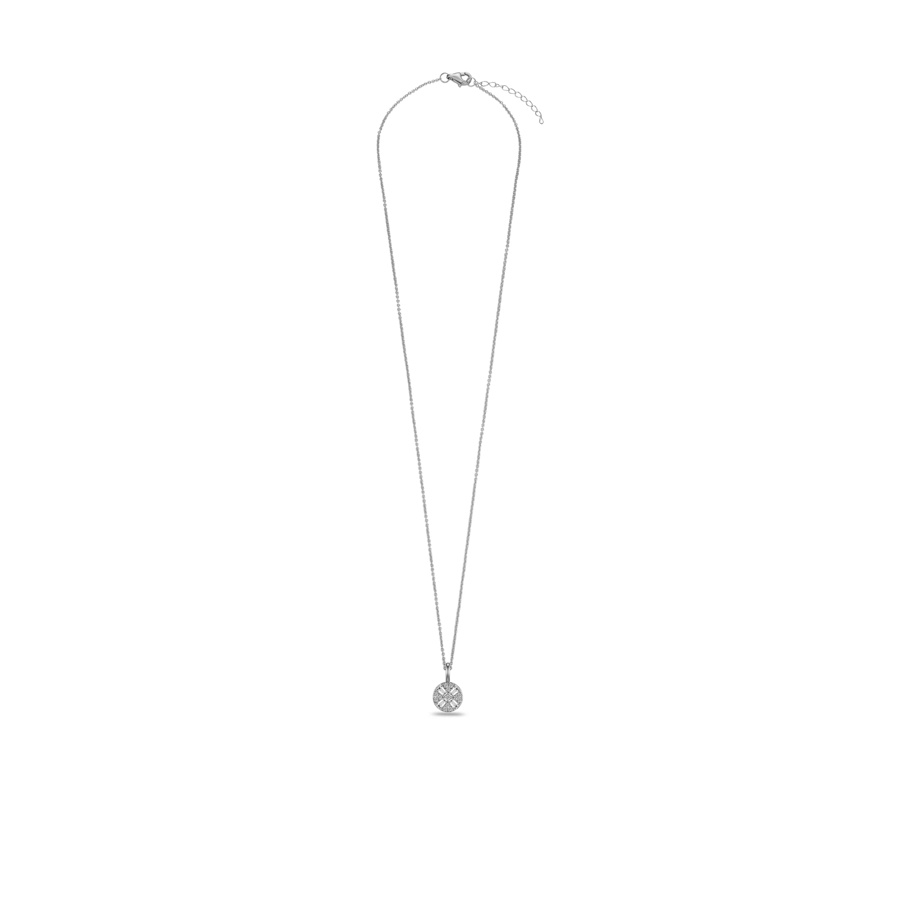 Halskette Cross Round Silber 925 Gisser N1127