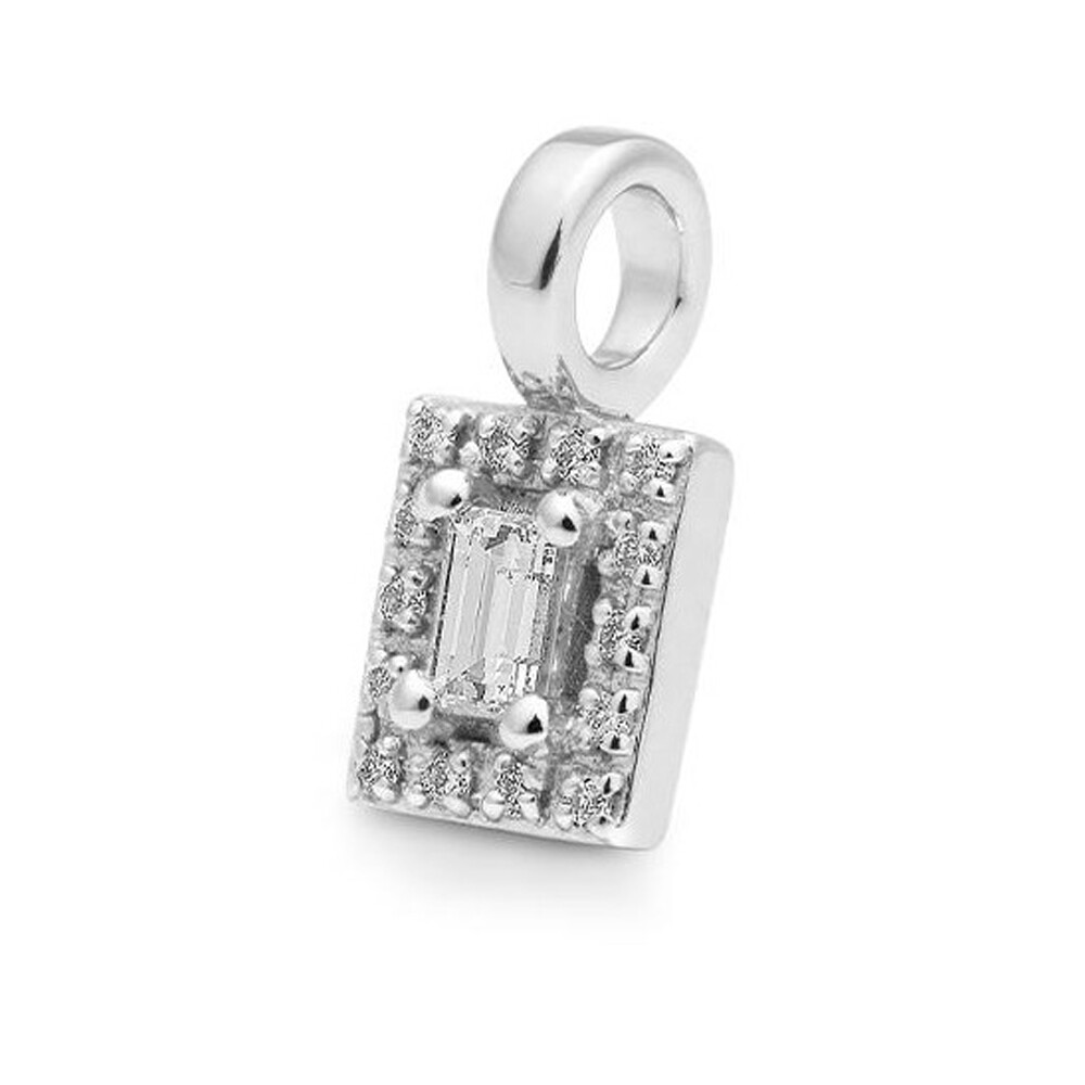 Anhänger Weißgold Baguette Brillant Breuning 31-04746