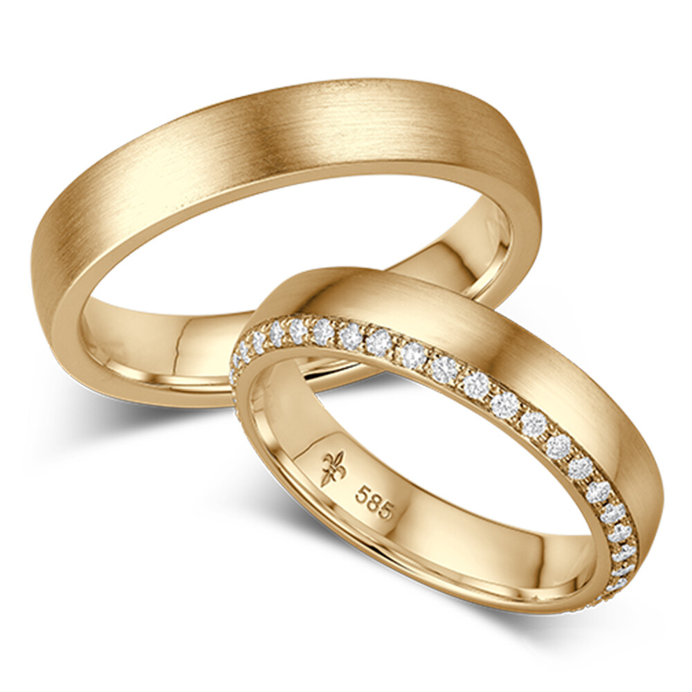 Giloy Trauringe Gelbgold Modell 05 Désirée