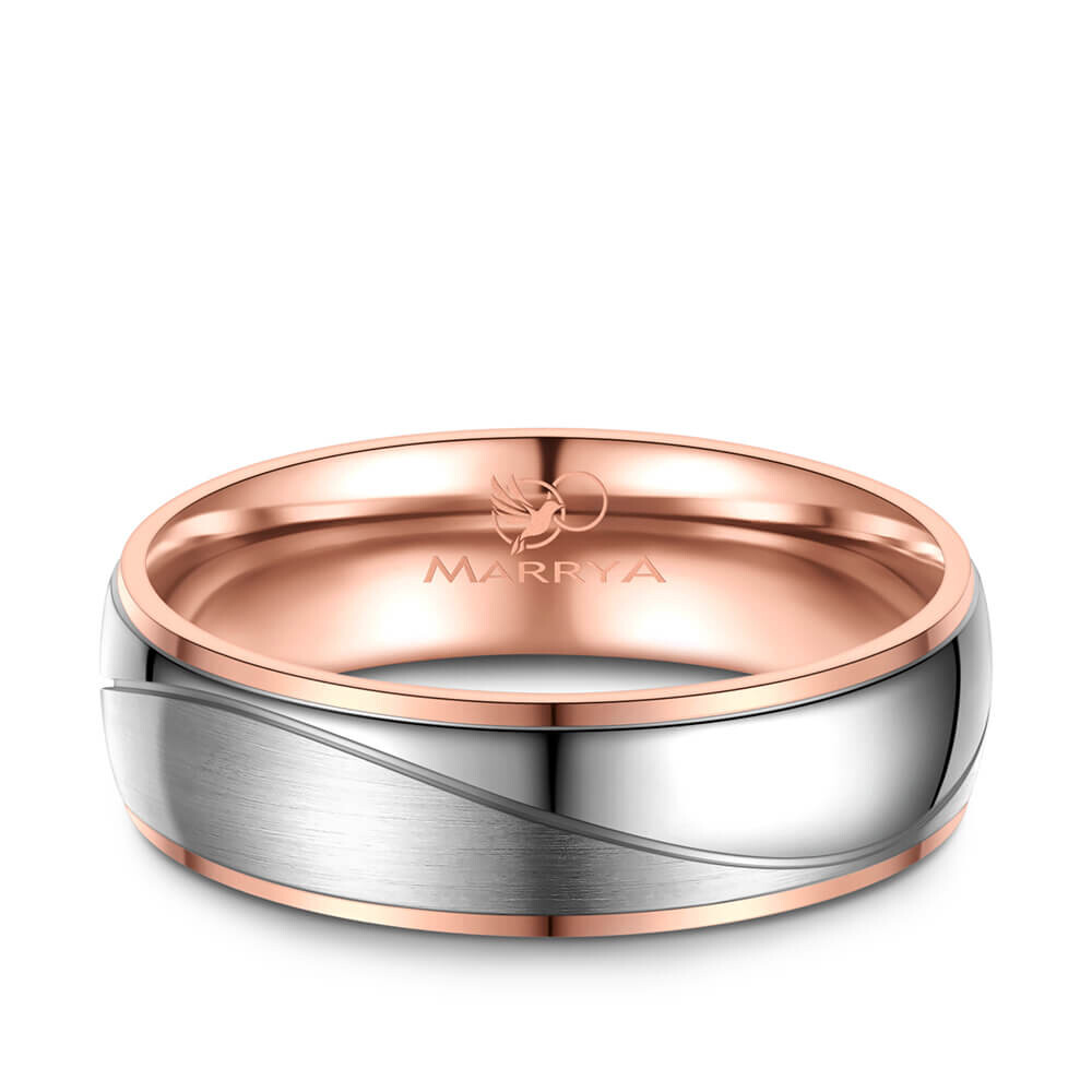 Partnerring Ehering Titan Roségold Marrya TI-25
