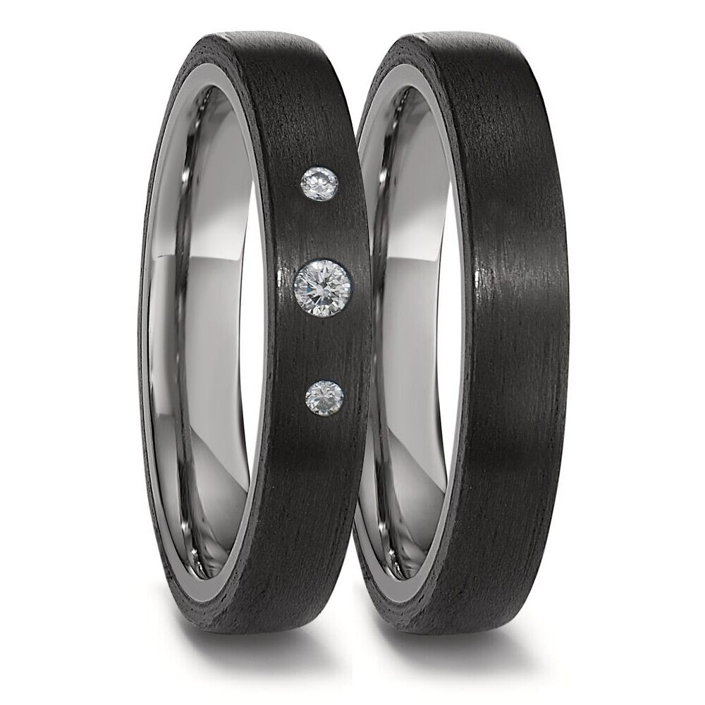 Trauringe Carbon Titan Brillant TitanFactory 52691