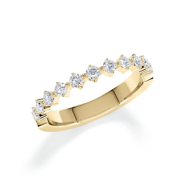 Memoire- Vorsteckring Gelbgold 585 zus. 0,440ct. w, si Rubin 1806