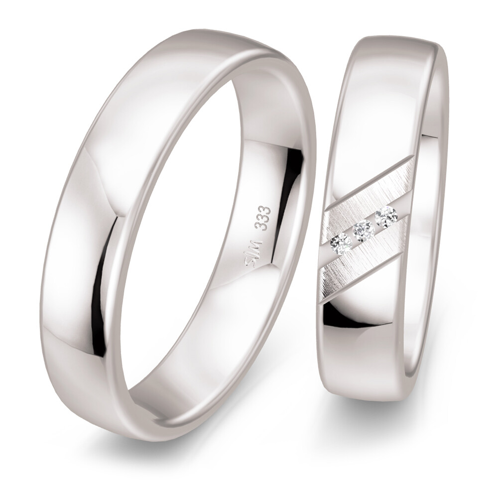 Trauringe Weißgold Saint Maurice 49/855540 & 49/855550