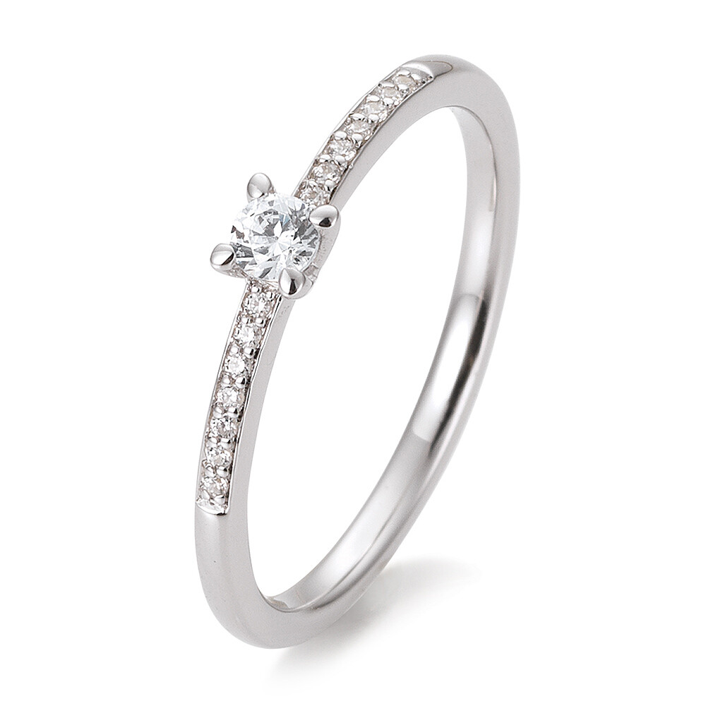 Breuning Verlobungsring 4er Krappe Weißgold Brillant 41/85950